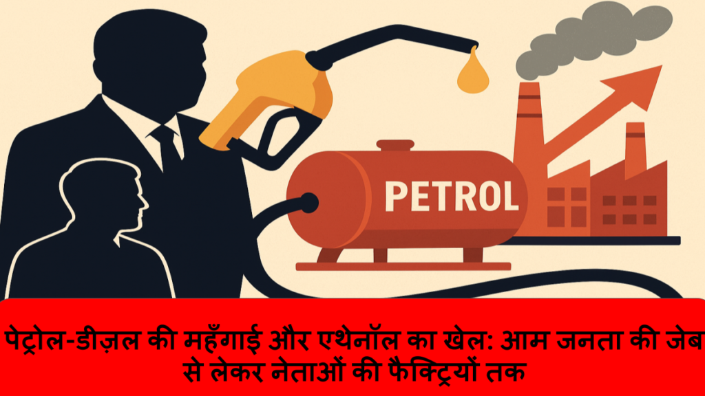 पेट्रोल-डीज़ल की महँगाई और एथेनॉल का खेल_ आम जनता की जेब से लेकर नेताओं की फैक्ट्रियों तक