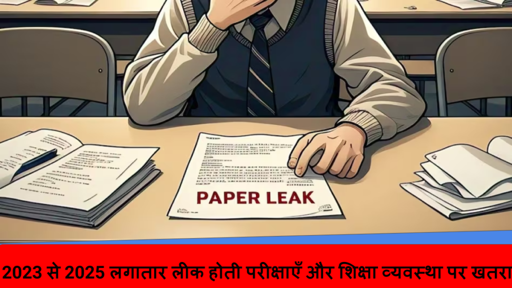 2023 से 2025 लगातार लीक होती परीक्षाएँ और शिक्षा व्यवस्था पर खतरा