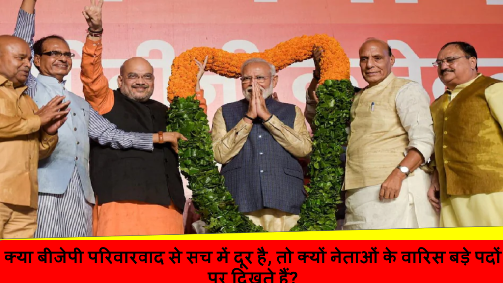 क्या बीजेपी परिवारवाद से सच में दूर है