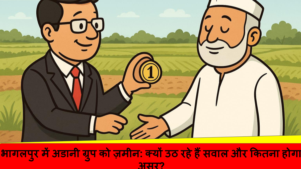 भागलपुर में अडानी ग्रुप को ज़मीन