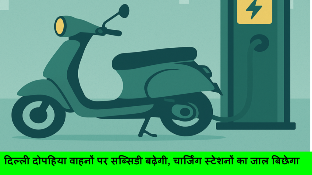 दिल्ली दोपहिया वाहनों पर सब्सिडी बढ़ेगी, चार्जिंग स्टेशनों का जाल बिछेगा