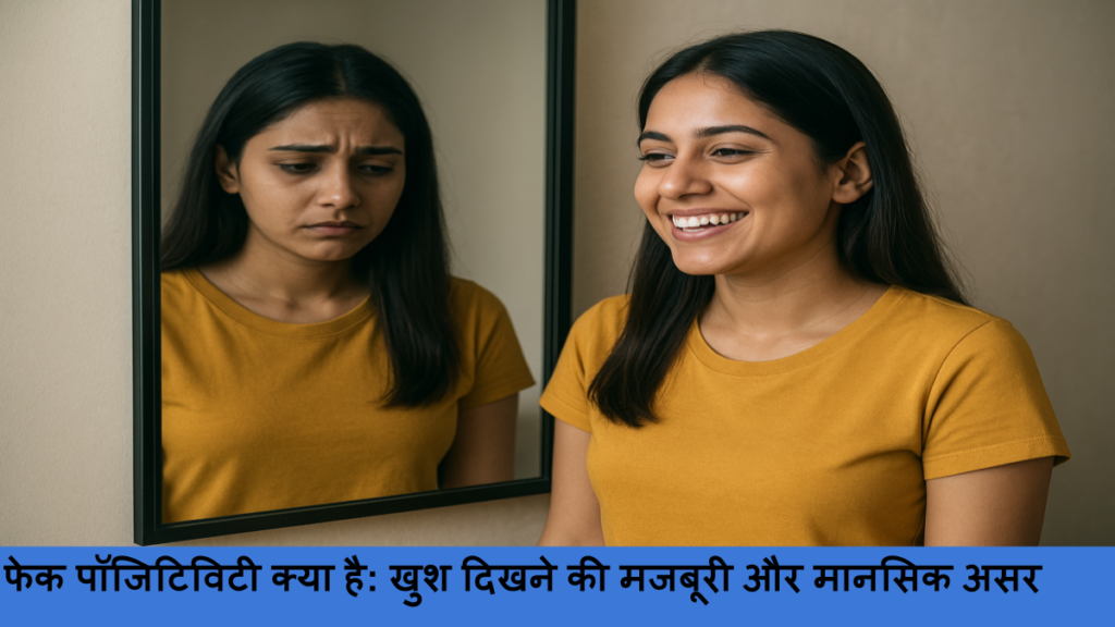 फेक पॉजिटिविटी क्या है_ खुश दिखने की मजबूरी और मानसिक असर