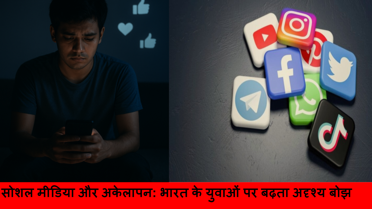 सोशल मीडिया और अकेलापन_ भारत के युवाओं पर बढ़ता अदृश्य बोझ