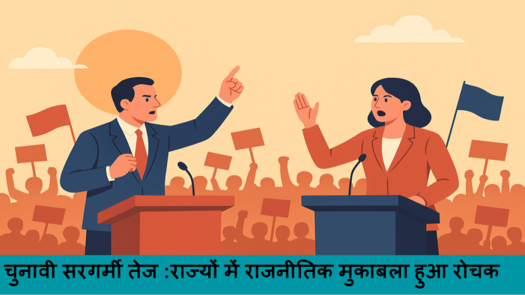 चुनावी सरगर्मी तेज _राज्यों में राजनीतिक मुकाबला हुआ रोचक