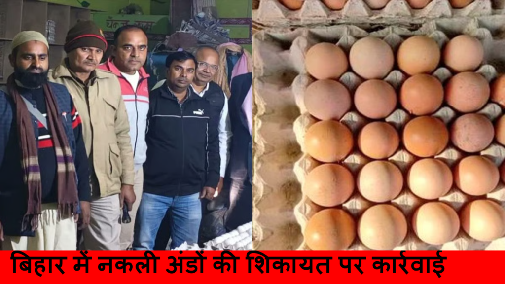 बिहार में नकली अंडों की शिकायत पर कार्रवाई