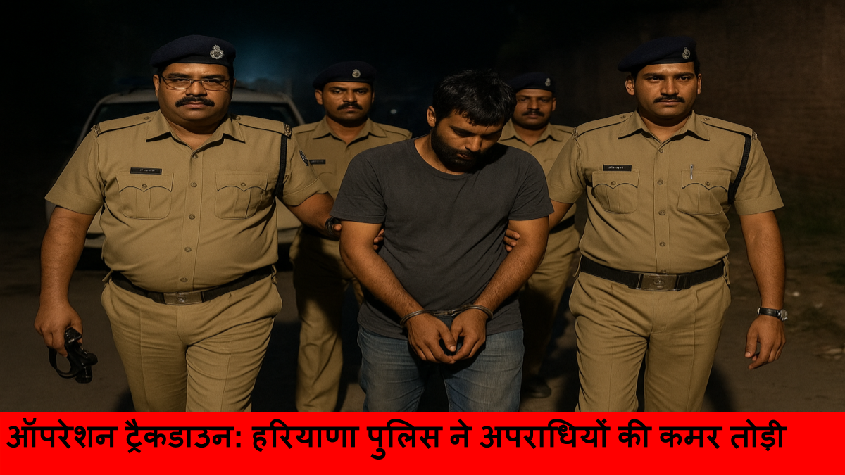 ऑपरेशन ट्रैकडाउन_ हरियाणा पुलिस ने अपराधियों की कमर तोड़ी