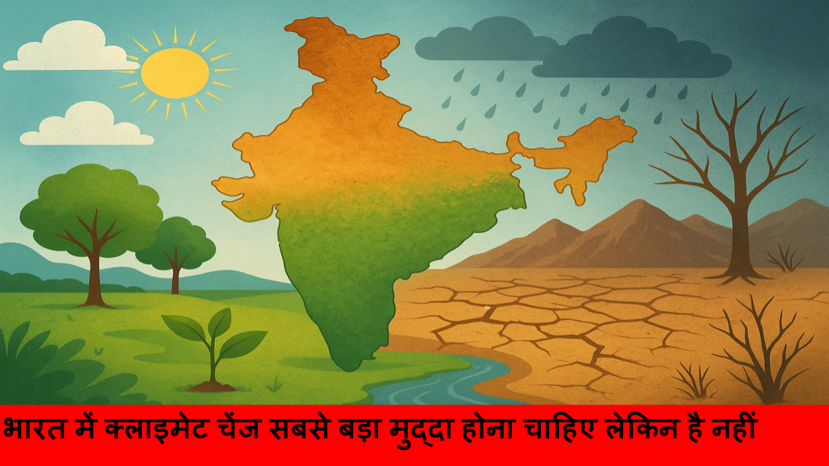 भारत में क्लाइमेट चेंज सबसे बड़ा मुद्दा होना चाहिए लेकिन है नहीं