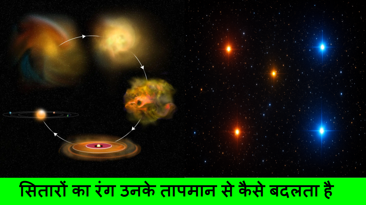 सितारों का रंग उनके तापमान से कैसे बदलता है