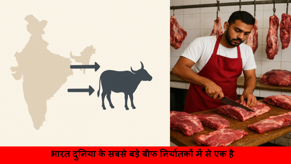 भारत दुनिया के सबसे बड़े बीफ निर्यातकों में से एक है