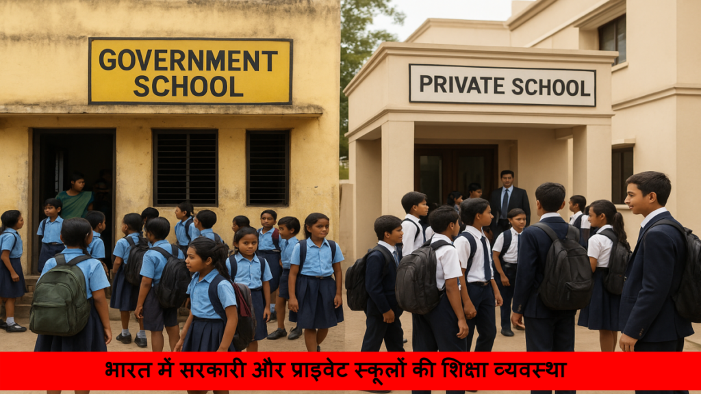 भारत में सरकारी और प्राइवेट स्कूलों की शिक्षा व्यवस्था