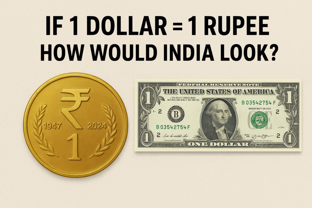 अगर 1 डॉलर = 1 रुपया होता