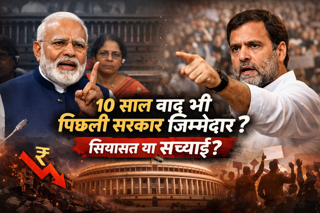 दस साल बाद भी पिछली सरकार जिम्मेदार? महंगाई, बेरोज़गारी और सियासत की सच्चाई