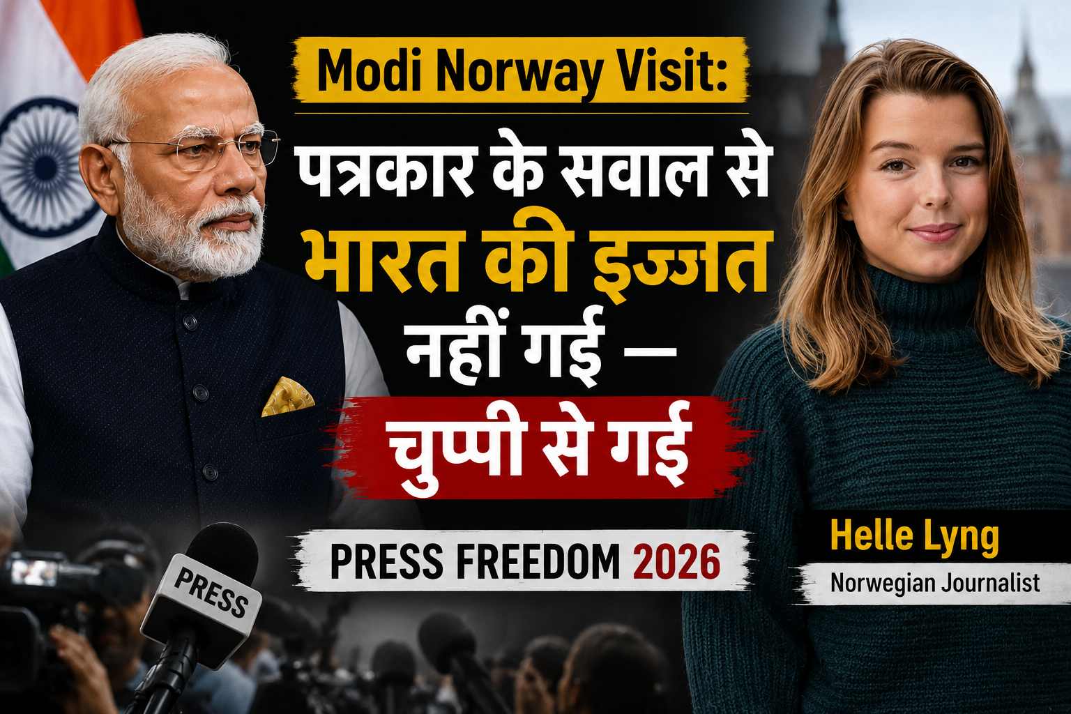 Norway में मोदी से सवाल — पत्रकार ने क्या गलत किया?