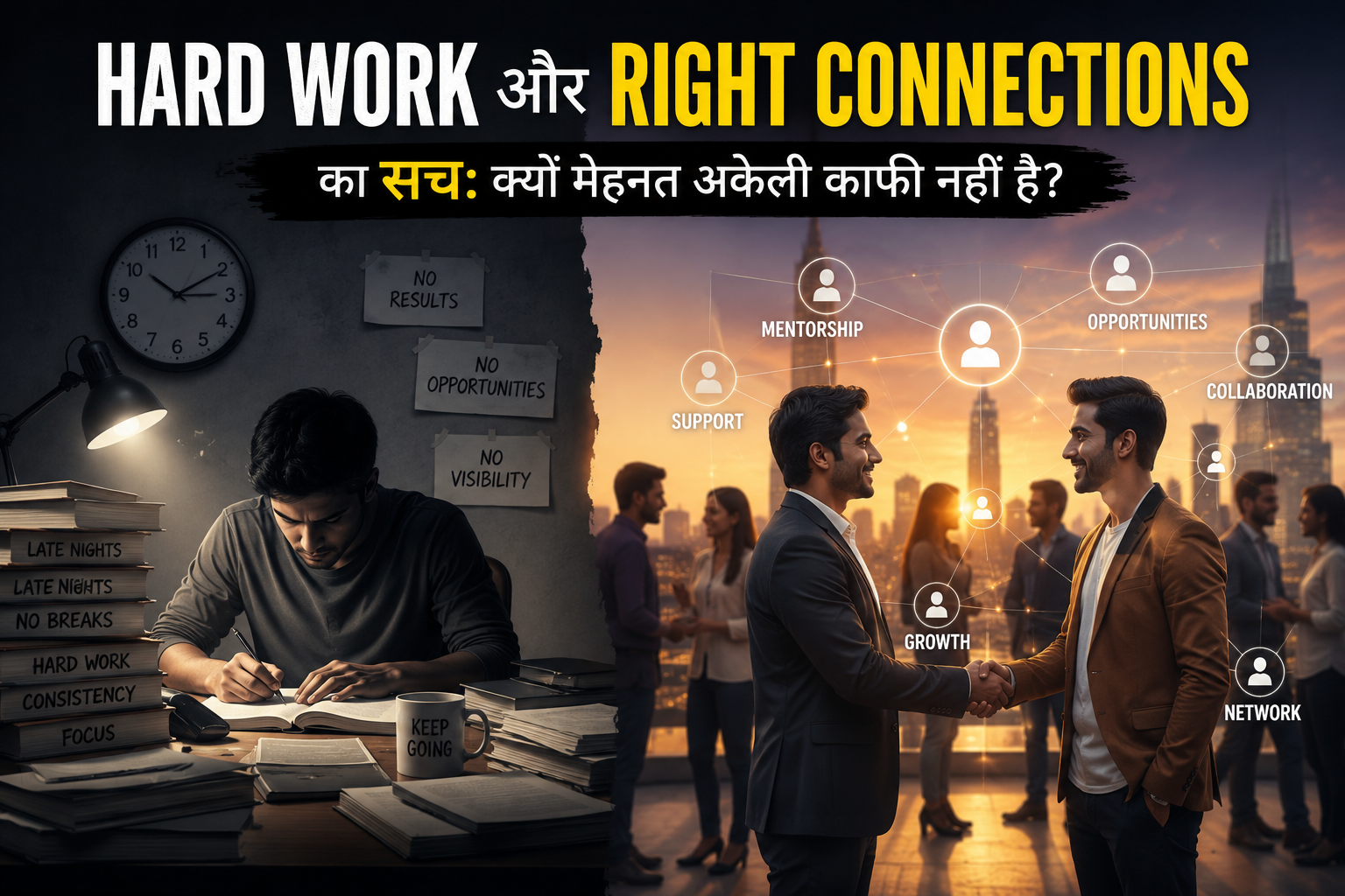 Hard Work और Right Connections का सच: क्यों मेहनत अकेली काफी नहीं है?