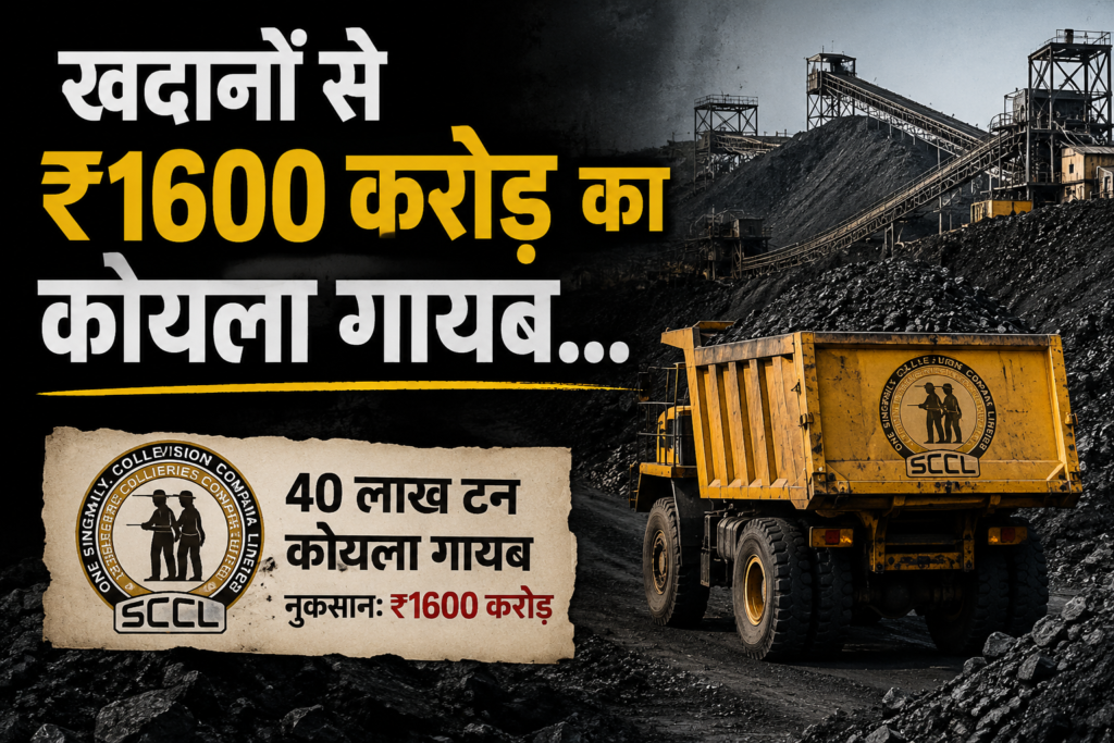 खदानों से ₹1600 करोड़ का कोयला गायब