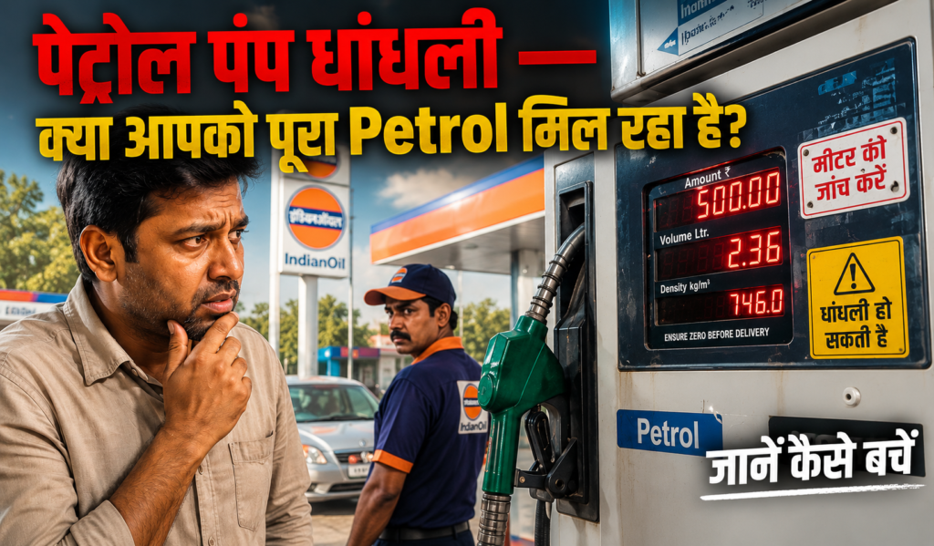 petrol pump par dhandli kaise hoti hai