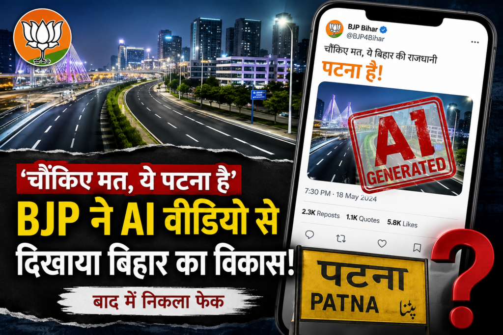टना की Fake चमकती सड़कें और Delete हुई Post का सच