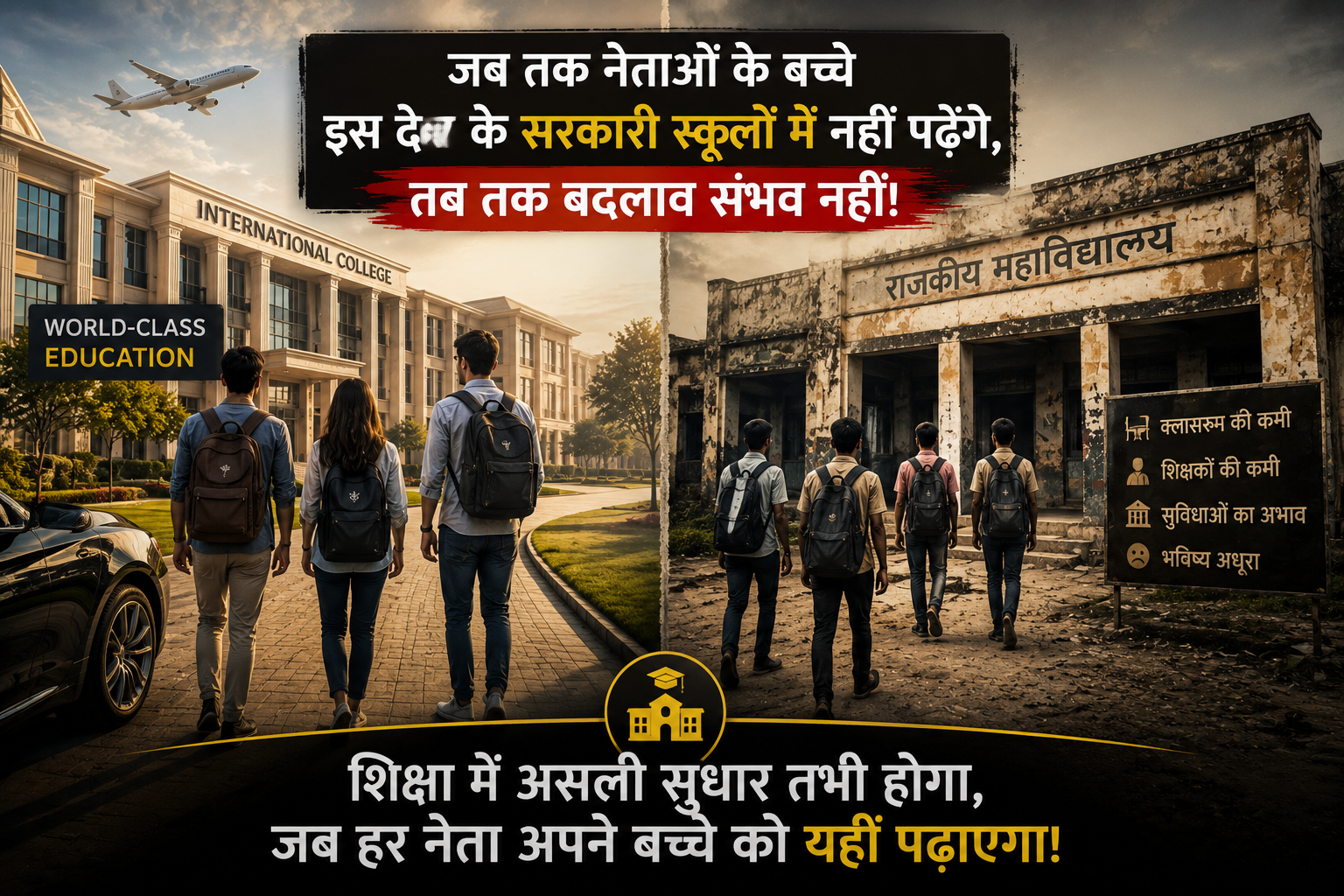जब तक नेताओं के बच्चे इन्हीं स्कूलों में पढ़ेंगे, तभी सुधरेगी शिक्षा — NEET Paper Leak 2026