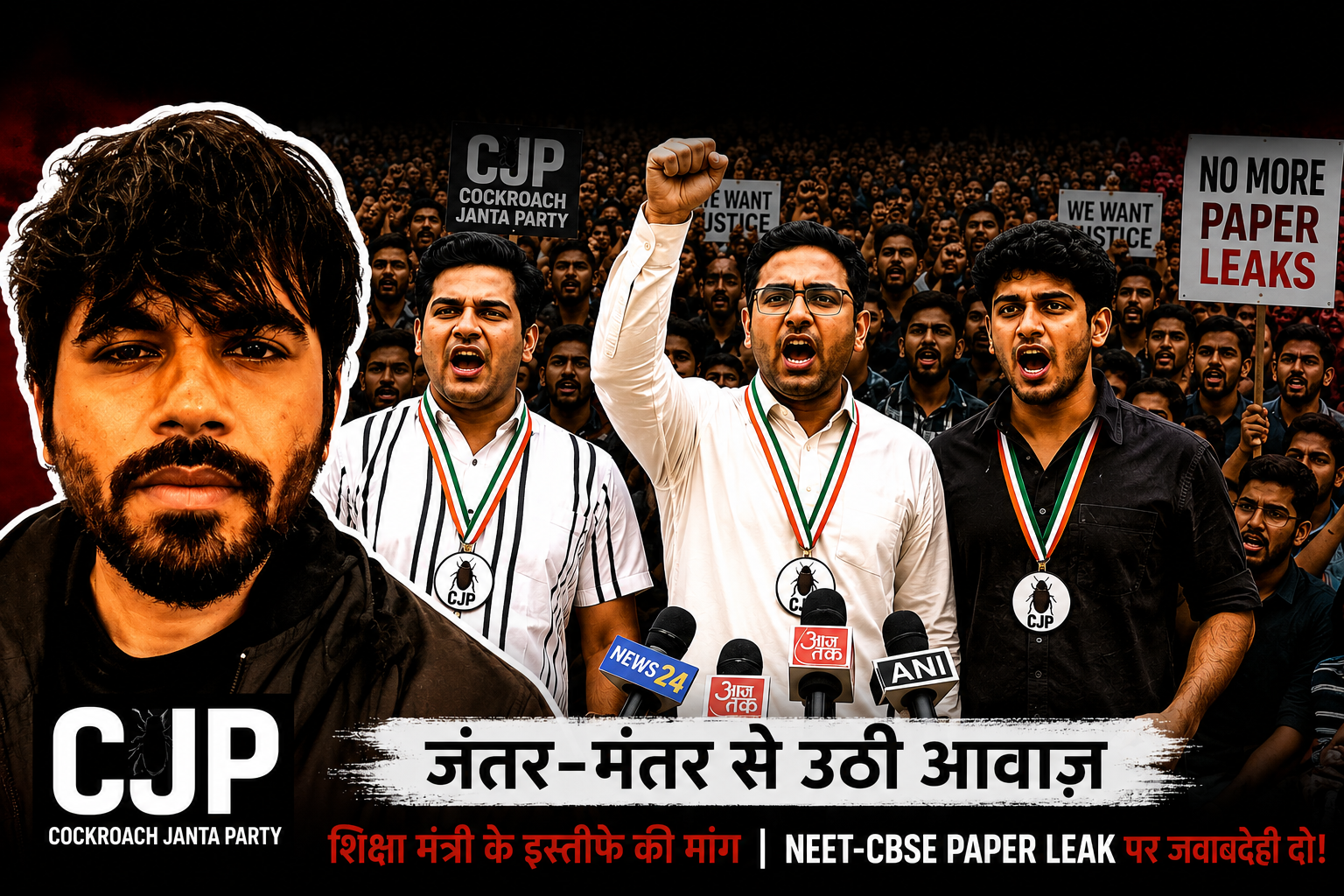 जंतर मंतर पर Cockroach Janta Party का प्रोटेस्ट और "लट्ठ बजाने" की धमकी — आखिर ये कौन होते हैं लट्ठ बजाने वाले?