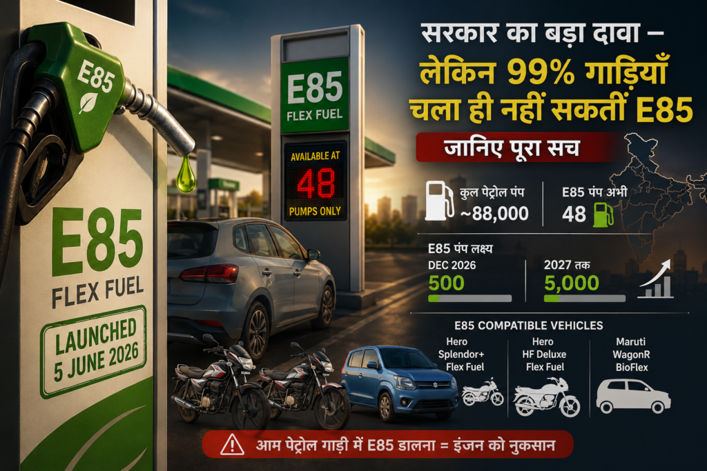 E85 ईंधन भारत 2026