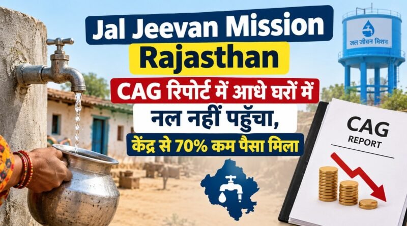 al Jeevan Mission Rajasthan: CAG रिपोर्ट में आधे घरों में नल नहीं पहुँचा, केंद्र से 70% कम पैसा मिला