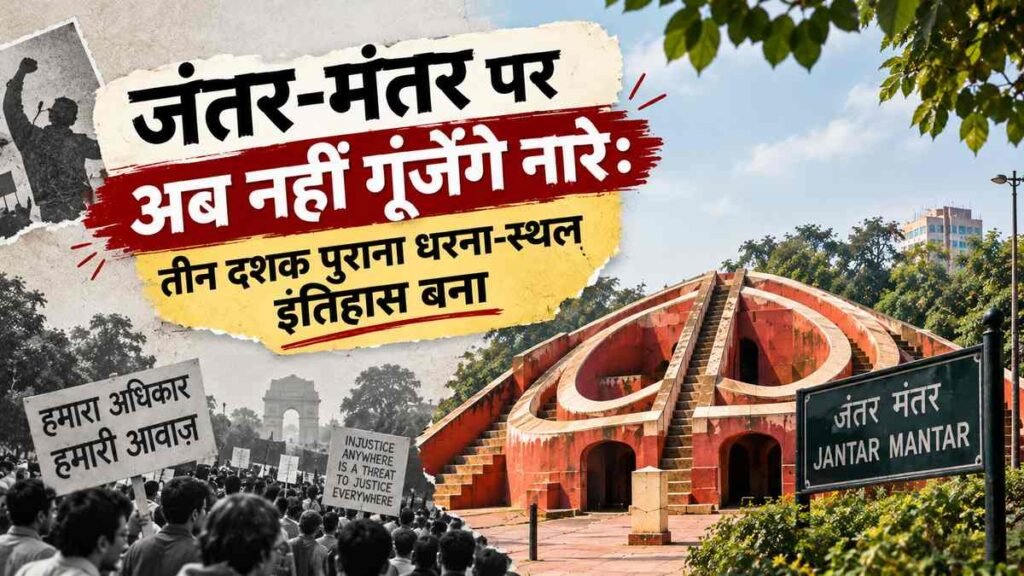 जंतर-मंतर प्रदर्शन बंद